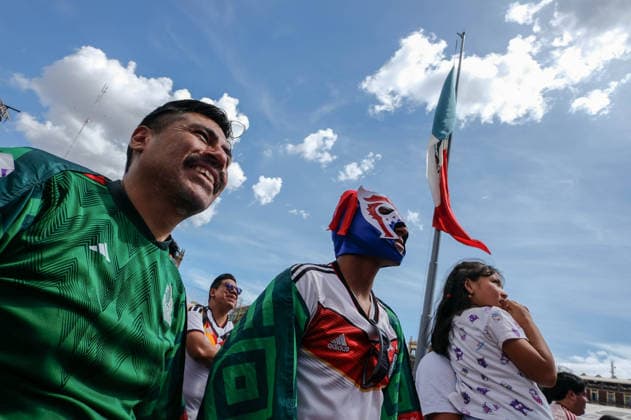 June 20, 2026, Mexico City, Mexico City, Mexico: German and Mexican fans watch the Germany vs. Ivory Coast match at the Fan Fest in Mexico City. At the event, fans play soccer, participate in contests, and enjoy the games on giant screens. Mexico City Mexico - ZUMAqp1_ 0859627401st Copyright: xHectorxAdolfoxQuintanarxPerezx