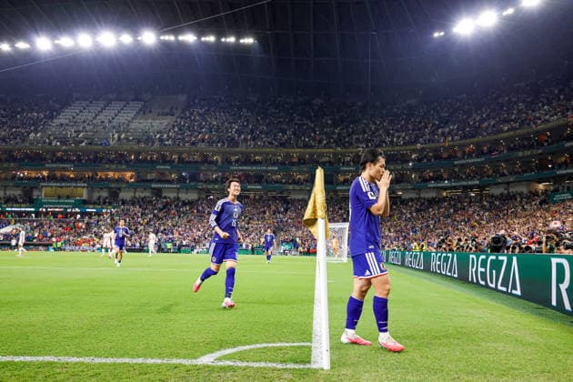 FIFA World Cup, WM, Weltmeisterschaft, Fussball 2026 TUNISIA VS JAPAN FIFA WORLD CUP 2026 TUNISIA VS JAPAN TUNISIA VS JAPAN 20062026 MONTERREY, NUEVO LEON. Action photo of Ayase Ueda (18) of Japan celebrating a goal, during Round 1 Group F game of the FIFA World Cup 2026, held at the Estadio Monterrey of Monterrey, Nuevo Leon. Foto de accion de Ayase Ueda (18) de Japon celebrando un gol, durante juego de Ronda 1 del Grupo F de la Copa del Mundo 2026 de la FIFA, celebrado en el Estadio Monterrey de Monterrey, Nuevo Leon. PHOTO BY IMAGENSHOP AGENCIA FOTOGRAFICA MONTERREY NUEVO LEON MEXICO *** FIFA WORLD CUP 2026 TUNISIA VS JAPAN FIFA WORLD CUP 2026 TUNISIA VS JAPAN TUNISIA VS JAPAN 20062026 MONTERREY, NUEVO LEON Action photo of Ayase Ueda (No. 18) of Japan celebrating a goal during a Round 1 Group F match of the 2026 FIFA World Cup, held at Estadio Monterrey in Monterrey, Nuevo Leon Action photo of Ayase Ueda (No. 18) of Japan celebrating a goal, during a Round 1 Group F match of the 2026 FIFA World Cup, held at the Estadio Monterrey in Monterrey, Nuevo León. PHOTO BY IMAGENSHOP PHOTO AGENCY MONTERREY, NUEVO LEÓN, MEXICO,detected_source_language Copyright: xYOALIxMARTINEZx