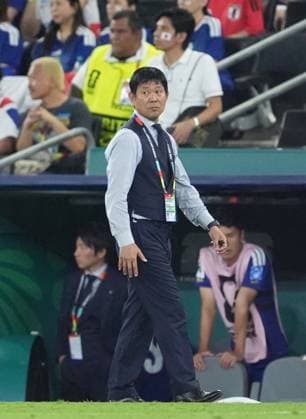 Tunisia v Japan - FIFA World Cup, WM, Weltmeisterschaft, Fussball 2026 - Group F MONTERREY, MEXICO - JUNE 20: Head coach Hajime Moriyasu of Japan is seen during the 2026 FIFA World Cup First Stage Group F match between Tunisia and Japan at Estadio BBVA (Monterrey Stadium) in Monterrey, Mexico on June 20, 2026. Juancho Torres Anadolu Nuevo Leon Mexico. Editorial use only. Please get in touch for any other usage.  Copyright: x2026xAnadoluxJuanchoxTorresx