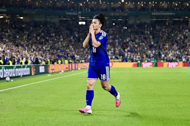 Ayase Ueda (JPN), JUNE 20, 2026 - Football Soccer : FIFA World Cup, WM, Weltmeisterschaft, Fussball 2026 Group F match between Tunisia - Japan at Monterrey Stadium in Guadalupe, Nuevo Leon, Mexico.  aflo_335209591 KenjiroxMatsuox