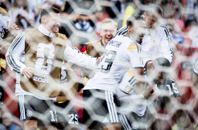Toronto, Canada 20th Jun 2026. Goal celebration: Deniz Undav (GER) Felix Nmecha (GER) Leroy Sane (GER) Maximilian Beier (GER) Pascal Gross (GER) Germany - Ivory Coast World Cup Deutschland - Elfenbeinküste 20.06.2026 *** Toronto, Canada, June 20, 2026 Goal celebration Deniz Undav (GER) Felix Nmecha (GER) Leroy Sané (GER) Maximilian Beier (GER) Pascal Groß (GER) Germany Ivory Coast World Cup Germany Ivory Coast June 20, 2026,detected_source_language