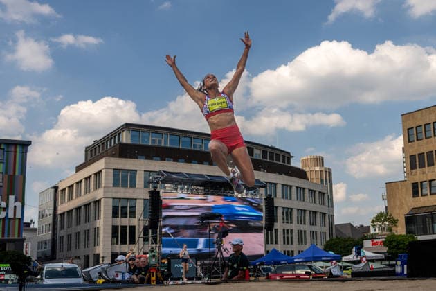 ESSEN, GERMANY - JUNE 20: FÃ lix Boyer Alysbeth (Puerto Rico, PUR - Long Jump) during the Tag der Überflieger at Essen on June 20, 2026 in Essen, Germany. Germany Copyright: xPeterxWeberx