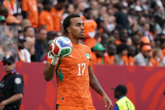 Fussball , Weltmeisterschaft 2026, FIFA WM 2026, Fussball World Cup , Canada USA, Mexico-2026, , Deutschland vs ElfenbeinKüste Germany vs Ivory Coast, Gruppenphase, Gruppen E , 20 .06.2026, Toronto Stadium Kanada, Guela Doue Elfenbeinküste , Aktion Einzelbild Foto Chai von der Laage FIFA regulations prohibit any use of photographs as image sequences and or quasi-video. EDITORIAL USE ONLY, *** Soccer, 2026 World Cup, FIFA World Cup 2026, Soccer World Cup, Canada, USA, Mexico 2026, Germany vs. Ivory Coast, Group Stage, Group E, June 20, 2026, Toronto Stadium, Canada; Guela Doue, Ivory Coast; Action still photo by Chai von der Laage. FIFA regulations prohibit any use of photographs as image sequences and or quasi-video. EDITORIAL USE ONLY,,detected_source_language