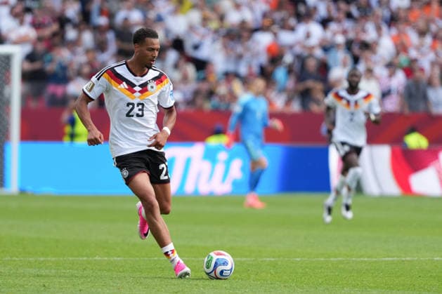 Ivory Coast vs Germany FIFA World Cup, WM, Weltmeisterschaft, Fussball Group G Match Felix Nmecha 23 of Germany dribble the ball during the 2026 FIFA World Cup Group E match between Germany and Ivory Coast at Toronto Stadium. on June 20, 2026 in Toronto, Canada. (Photo by Leonardo Ramirez Eyepix Group) Copyright: xLeonardoxRamirezx xEyepixxGroupx LR20062026-00074