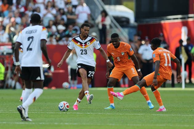 Toronto, Canada - 20 June: Felix Nmecha 23 of Germany controls the ball during the FIFA World Cup, WM, Weltmeisterschaft, Fussball 2026 match between Germany vs Cote d Ivoire at Toronto Stadium on 20 June 2026. Copyright: xOPAxImagesxMohammadxKaramalix
