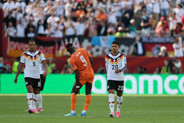 Toronto, Canada - 20 June: Nadiem Amiri 20 of Germany looks on during the FIFA World Cup, WM, Weltmeisterschaft, Fussball 2026 match between Germany vs Cote d Ivoire at Toronto Stadium on 20 June 2026. Copyright: xOPAxImagesxMohammadxKaramalix