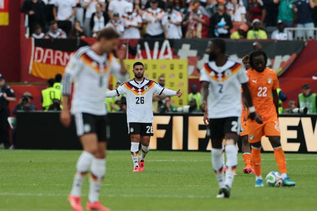 Toronto, Canada - 20 June: Deniz Undav 26 of Germany celebrates after scoring his team s second goal during the FIFA World Cup, WM, Weltmeisterschaft, Fussball 2026 match between Germany vs Cote d Ivoire at Toronto Stadium on 20 June 2026. Copyright: xOPAxImagesxMohammadxKaramalix
