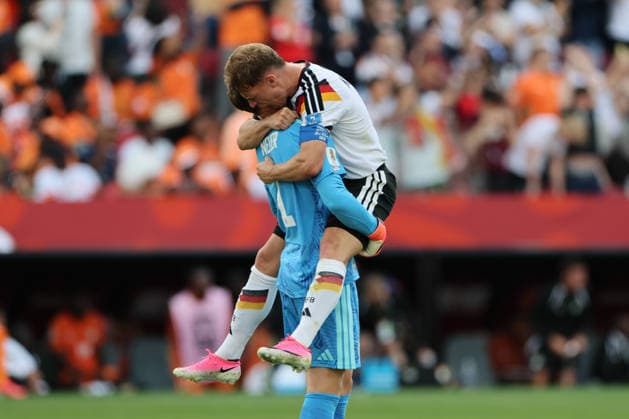 Toronto, Canada - 20 June: Joshua Kimmich 6 of Germany and Manuel Neuer 1 of Germany celebrate after winning during the FIFA World Cup, WM, Weltmeisterschaft, Fussball 2026 match between Germany vs Cote d Ivoire at Toronto Stadium on 20 June 2026. Copyright: xOPAxImagesxMohammadxKaramalix