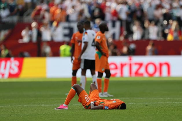 Toronto, Canada - 20 June: Simon Adingra 10 of Cote d Ivoire looks dejected during the FIFA World Cup, WM, Weltmeisterschaft, Fussball 2026 match between Germany vs Cote d Ivoire at Toronto Stadium on 20 June 2026. Copyright: xOPAxImagesxMohammadxKaramalix