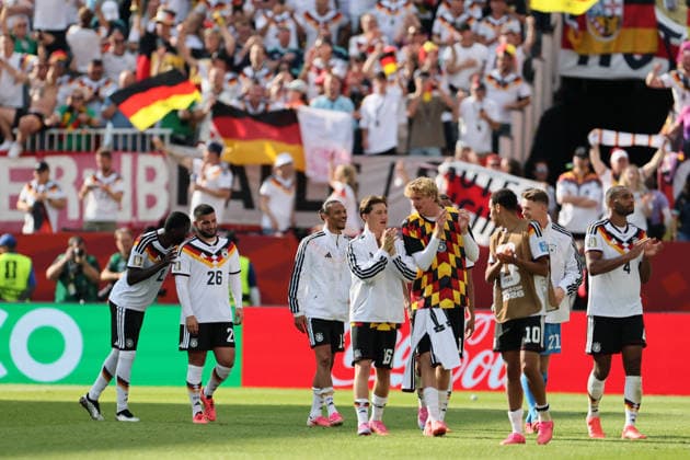 Toronto, Canada - 20 June: Deniz Undav 26 of Germany and Antonio Ruediger 2g of Germany celebrate after winning during the FIFA World Cup, WM, Weltmeisterschaft, Fussball 2026 match between Germany vs Cote d Ivoire at Toronto Stadium on 20 June 2026. Copyright: xOPAxImagesxMohammadxKaramalix