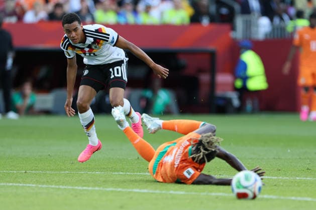 Toronto, Canada - 20 June: Jamal Musiala 10 of Germany looks on during the FIFA World Cup, WM, Weltmeisterschaft, Fussball 2026 match between Germany vs Cote d Ivoire at Toronto Stadium on 20 June 2026. Copyright: xOPAxImagesxMohammadxKaramalix