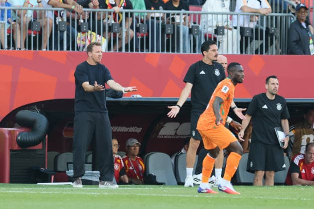 Toronto, Canada - 20 June: head coach Julian Nagelsmann of Germany gestures during the FIFA World Cup, WM, Weltmeisterschaft, Fussball 2026 match between Germany vs Cote d Ivoire at Toronto Stadium on 20 June 2026. Copyright: xOPAxImagesxMohammadxKaramalix