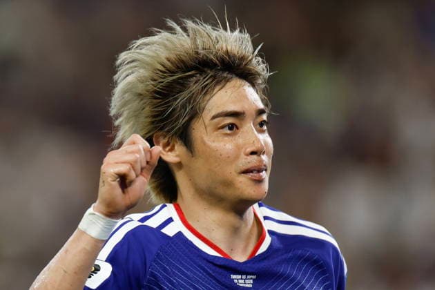 FIFA World Cup, WM, Weltmeisterschaft, Fussball 2026 - Group F - Tunisia vs. Japan Junya Ito of Japan celebrates a goal during the 2026 FIFA World Cup Group F soccer match between Tunisia and Japan at the at BBVA stadium in Monterrey, Mexico, 20 June 2026. Monterrey Mexico  Copyright: xSashenkaxGutierrezx