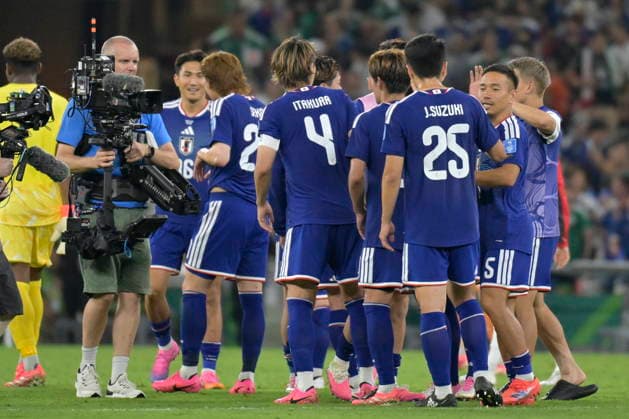 FIFA World Cup, WM, Weltmeisterschaft, Fussball 2026 - Group F - Tunisia vs. Japan Players of Japan celebrate after the 2026 FIFA World Cup group F soccer match between Tunisia and Japan at BBVA Stadium in Monterrey, Mexico, 20 June 2026. Monterrey Mexico  Copyright: xMiguelxSierrax