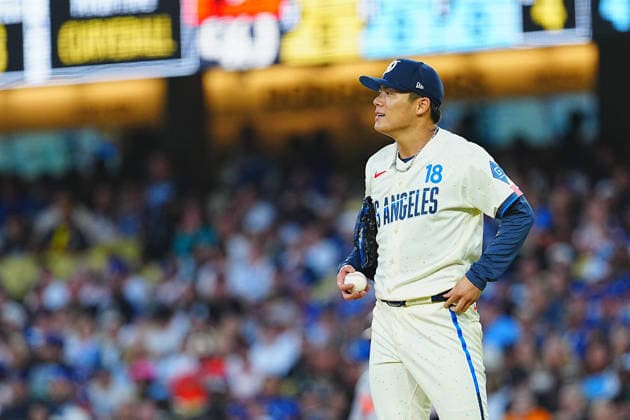 Yoshinobu Yamamoto, (Dodgers) June. 20, 2026 - Baseball : MLB, Baseball Herren, USA Regular Season Game Los Angeles Dodgers vs. Baltimore Orioles Venue: Dodger Stadium (Los Angeles, California, USA)  aflo_335212077 YujixArakawax