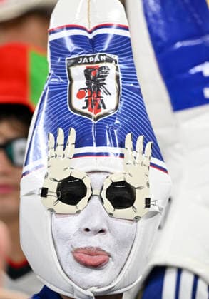 (260621) -- MONTERREY, June 21, 2026 -- A fan of Japan reacts before the group F match between Japan and Tunisia at the 2026 FIFA World Cup, WM, Weltmeisterschaft, Fussball at Estadio Monterrey in Monterrey, Mexico, on June 20, 2026. (Photo by Xinhua) (SP)MEXICO-MONTERREY-FOOTBALL-FIFA WORLD CUP-GROUP F-JPN VS TUN LucioxTavora 