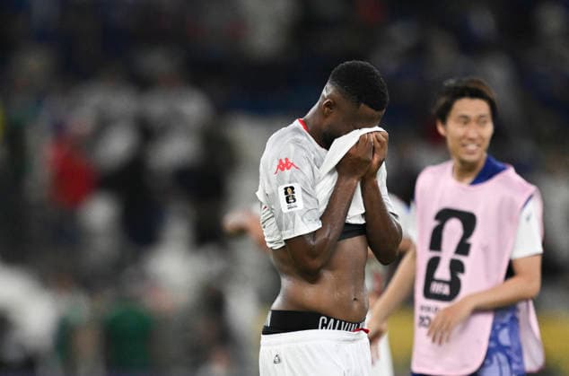 (260621) -- MONTERREY, June 21, 2026 -- Firas Chaouat (front) of Tunisia reacts after the group F match between Japan and Tunisia at the 2026 FIFA World Cup, WM, Weltmeisterschaft, Fussball at Estadio Monterrey in Monterrey, Mexico, on June 20, 2026. (Photo by Xinhua) (SP)MEXICO-MONTERREY-FOOTBALL-FIFA WORLD CUP-GROUP F-JPN VS TUN LucioxTavora 