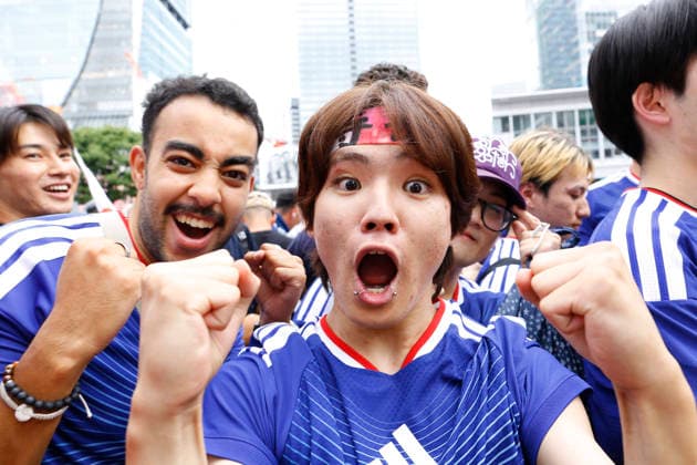 June 21, 2026, Tokyo, Japan: Soccer fans celebrate Japan s victory over Tunisia at the famous Shibuya Scramble Crossing in Tokyo. The Tokyo Metropolitan Police protected the world-famous pedestrian crossing after Japan defeated Tunisia (4Ã¢â‚¬0) in a FIFA World Cup, WM, Weltmeisterschaft, Fussball 2026 Group F match. Tokyo Japan - ZUMAm191 20260621_aap_m191_003 Copyright: xRodrigoxReyesxMarinx
