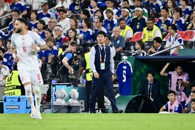 Hajime Moriyasu head coach (JPN), JUNE 20, 2026 - Football Soccer : FIFA World Cup, WM, Weltmeisterschaft, Fussball 2026 Group F match between Tunisia - Japan at Monterrey Stadium in Guadalupe, Nuevo Leon, Mexico.  aflo_335214060 KenjiroxMatsuox
