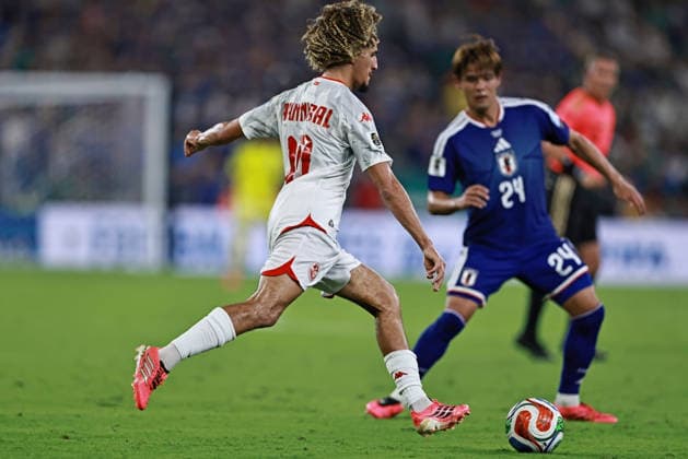 June 20, 2026, Monterrey, Mexico: Hannibal Mejbri of Tunisia passes the ball during the match between Tunisia and Japan for the 2st round of the group F of the FIFA World Cup, WM, Weltmeisterschaft, Fussball 2026 at Monterrey Stadium on June 20, 2026 in Monterrey, Mexico. Photo: DiaEsportivo FIFA World Cup 2026, Tunisia Vs Japan, Monterrey, Mexico  - ZUMAh208 20260620_zsp_h208_060 Copyright: xHeulerxAndreyx