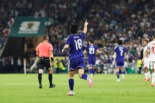 Ayase Ueda (JPN), JUNE 20, 2026 - Football Soccer : Ueda celebrate after his goal during FIFA World Cup, WM, Weltmeisterschaft, Fussball 2026 match between Tunisia - Japan at the Monterrey Stadium in Monterrey, Mexico. Noxthirdxpartyxsales  aflo_335216318 MutsuxKawamorix