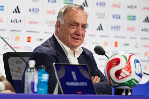 June 20, 2026, Kansas City, Missouri, USA: Manager Dick Advocaat of the Curacao National Football Team gives a post-game press conference, PK, Pressekonferenz following the FIFA World Cup, WM, Weltmeisterschaft, Fussball 2026 Group E Match against Ecuador held at Kansas City Stadium in Kansas City, Missouri on June 20, 2026. FIFA World Cup 2026 Press Conference: Curacao Manager Dick Advocaat  - ZUMAh139 20260620_zap_h139_001 Copyright: xSerenaxS.Y.xHsux