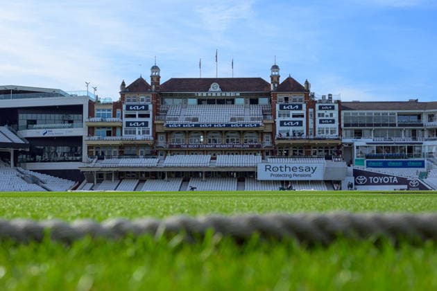 LONDON, ENGLAND JUNE 21 - General view inside Kia Oval before Day Five of the 2nd Rothesay Test Match game between England and New Zealand at Kia Oval on June 21, 2026 in London , England . (Photo by Keeran Marquis Sports Press Photo)  Copyright: xKeeranxMarquis SPPx Sportspressphoto_SPR172361