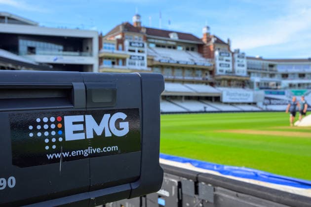 LONDON, ENGLAND JUNE 21 - Broadcast provider EMG Live (Gravity Media) camera before the start of Day Five of the 2nd Rothesay Test Match game between England and New Zealand at Kia Oval on June 21, 2026 in London , England . (Photo by Keeran Marquis Sports Press Photo)  Copyright: xKeeranxMarquis SPPx Sportspressphoto_SPR172363