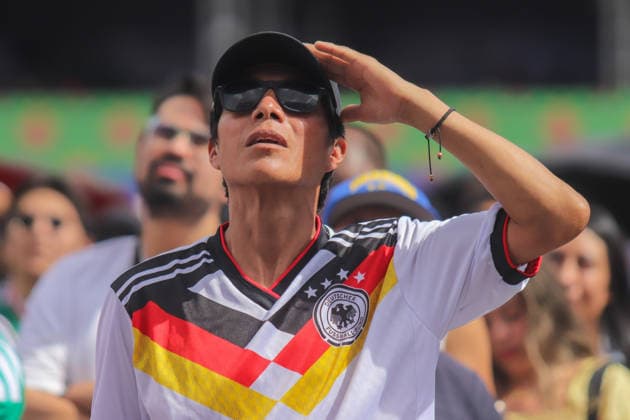 Fans Watching The Match Betwen Germany v Ivory Coat At FIFA Fan Fest Fans of the Germany national team, Nationalteam watching the match of FIFA World Cup, WM, Weltmeisterschaft, Fussball Group E between Ivory Coast and Germany on a giant screen at Mexico FIFA Fan Festival. on June 20, 2026 in Mexico City, Mexico. Mexico City CDMX Mexico Copyright: xCarlosxSantiagox