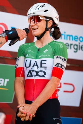 VILLARS-SUR-OLLON, SWITZERLAND - JUNE 21: Elisa Longo Borghini of Italy and UAE Team ADQ before stage 5 the 89th Tour de Suisse 2026 on June 21, 2026 in Villars-sur-Ollon, Switzerland. *** VILLARS SUR OLLON, SWITZERLAND, JUNE 21 — Elisa Longo Borghini of Italy and UAE Team ADQ before Stage 5 of the 89th Tour de Suisse 2026 on June 21, 2026, in Villars sur Ollon, Switzerland,detected_source_language Copyright: xJustPictures.ch PascalxvonxBürenx jp-en-EuSpIm-Pavo_Fotografie-09711