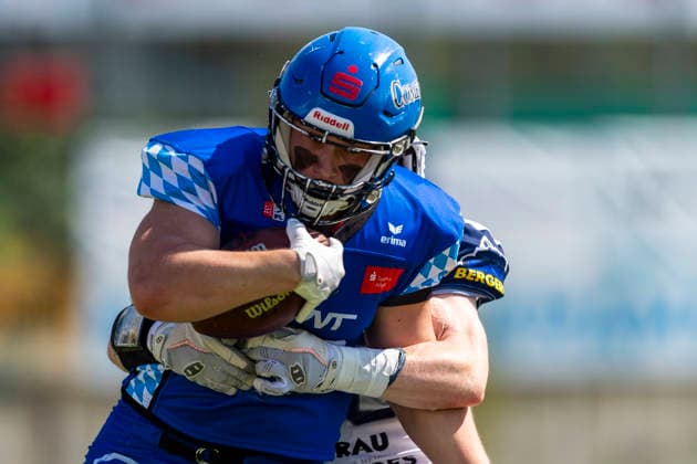 Leon Knoop (Allgaeu Comets, TE, 83) GER, Pforzheim Wilddogs vs Allgaeu Comets, American Football, GFL, Saison 2026, Week 07, 20.06.2026, GER, Pforzheim Wilddogs vs Allgaeu Comets, American Football, GFL, Saison 2026, Week 07, 20.06.2026, Pforzheim *** Leon Knoop, Allgäu Comets, TE, 83 GER, Pforzheim Wilddogs vs. Allgäu Comets, American Football, GFL, 2026 Season, Week 07, June 20, 2026, GER, Pforzheim Wilddogs vs. Allgäu Comets, American Football, GFL, 2026 Season, Week 07, June 20, 2026, Pforzheim,detected_source_language Copyright: xEibner-Pressefoto FlorianxWolfx EP_FWF