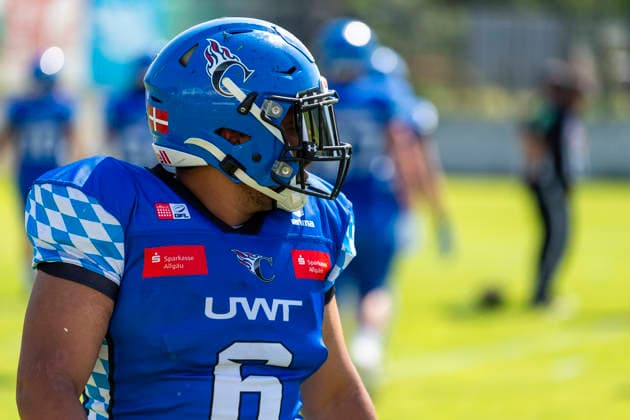 Daniel Moradi (Allgaeu Comets, LB, 6) GER, Pforzheim Wilddogs vs Allgaeu Comets, American Football, GFL, Saison 2026, Week 07, 20.06.2026, GER, Pforzheim Wilddogs vs Allgaeu Comets, American Football, GFL, Saison 2026, Week 07, 20.06.2026, Pforzheim *** Daniel Moradi, Allgäu Comets, LB, 6 GER, Pforzheim Wilddogs vs. Allgäu Comets, American Football, GFL, 2026 Season, Week 07, June 20, 2026, GER, Pforzheim Wilddogs vs. Allgäu Comets, American Football, GFL, 2026 Season, Week 07, June 20, 2026, Pforzheim,detected_source_language Copyright: xEibner-Pressefoto FlorianxWolfx EP_FWF