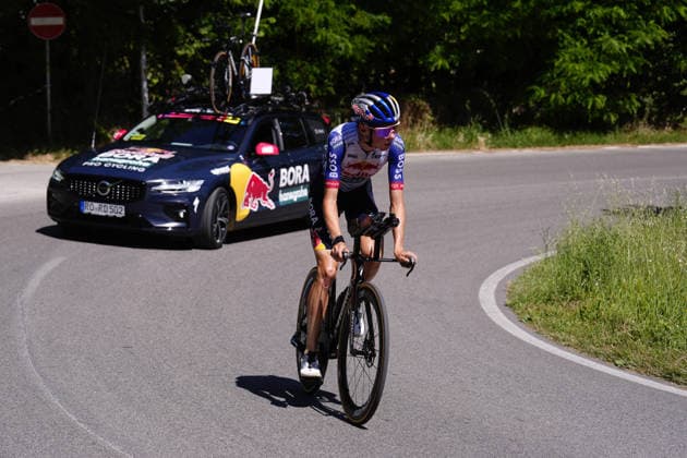 Italy s Lorenzo Mark Finn of Red Bull - Bora - Hansgrohe Rookiesduring Stage 8 of the Giro Next Gen 2026 Individual Time Trial, from Villa Sant Angelo to L Aquila, Italy, Sunday, June 21, 2026.  Copyright: xFabioxFerrari LaPressex