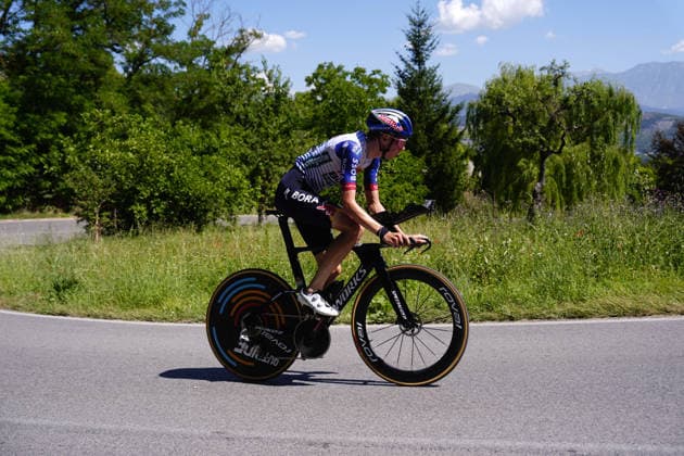 Italy s Lorenzo Mark Finn of Red Bull - Bora - Hansgrohe Rookies during Stage 8 of the Giro Next Gen 2026 Individual Time Trial, from Villa Sant Angelo to L Aquila, Italy, Sunday, June 21, 2026.  Copyright: xFabioxFerrari LaPressex