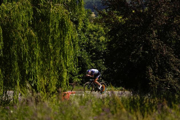 Italy s Lorenzo Mark Finn of Red Bull - Bora - Hansgrohe Rookies Test route during Stage 8 of the Giro Next Gen 2026 Individual Time Trial, from Villa Sant Angelo to L Aquila, Italy, Sunday, June 21, 2026.  Copyright: xFabioxFerrari LaPressex