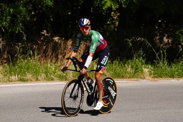 Italy s Davide Donati of Red Bull - Bora - Hansgrohe Rookies Test route during Stage 8 of the Giro Next Gen 2026 Individual Time Trial, from Villa Sant Angelo to L Aquila, Italy, Sunday, June 21, 2026.  Copyright: xFabioxFerrari LaPressex