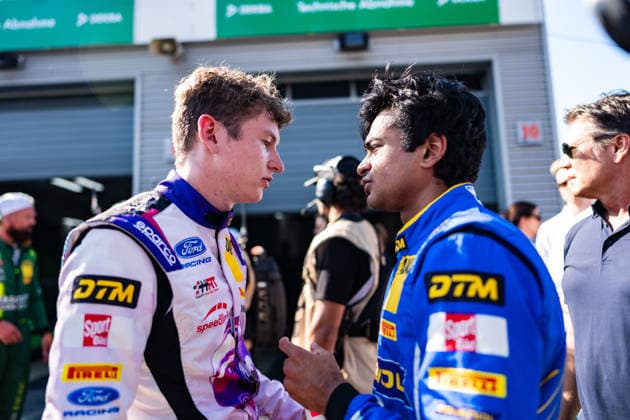DTM, 5. + 6. Rennen DEKRA Lausitzring 2026 36 Ford Mustang GT3, HRT Ford Racing: Arjun Maini, 64 Ford Mustang GT3, HRT Ford Racing: Finn Wiebelhaus- picture by Gruppe C Photography Schipkau DEKRA Lausitzring Germany Copyright: xGruppexCxPhotographyx