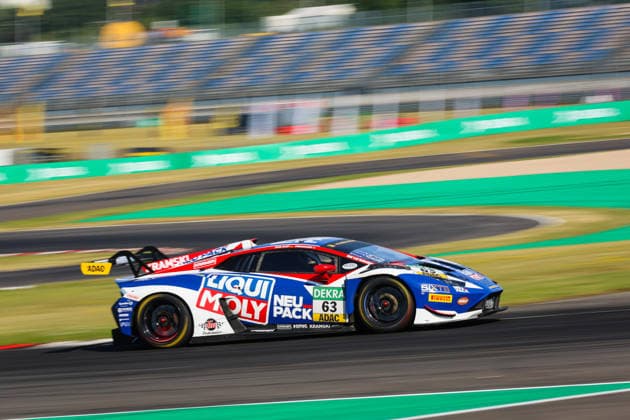 ADAC GT Masters, 5. + 6. Rennen DEKRA Lausitzring 2026 63 Lamborghini Huracan GT3 EVO 2, LIQUI MOLY Team Engstler Motorsport: Finn Zulauf, Felix Hirsiger - picture by Gruppe C Photography Schipkau DEKRA Lausitzring Brandenburg Germany Copyright: xGruppexCxPhotographyx