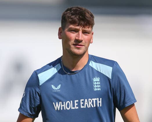 LONDON, ENGLAND - JUNE 21: Henry Crocombe of England before day 5 of the 2nd Rothesay Test Match between England and New Zealand at The Kia Oval on June 21, 2026 in London, England.  Copyright: xJayxPatel SPPx Sportspressphoto_SPR172504