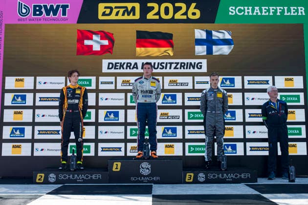 BMW M2 Cup, 1. + 2. Rennen DEKRA Lausitzring 2026 2 BMW M2 Racing, Hofor Racing by Bonk Motorsport: Michael Schrey - picture by Gruppe C Photography Schipkau Lausitzring Brandenburg Deutschland Copyright: xGruppexCxPhotographyx