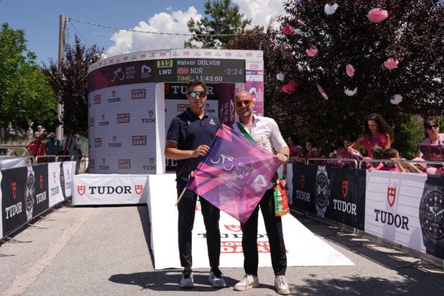 Mayor Lucio Marinacci during Stage 8 of the Giro Next Gen 2026 Individual Time Trial, from Villa Sant Angelo to L Aquila, Italy, Sunday, June 21, 2026.  Copyright: xMassimoxPaolone LaPressex