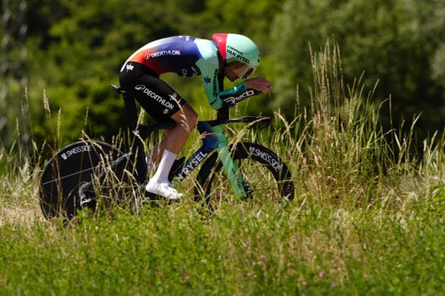 Norway s Kasper Haugland of Decathlon CMA CGM Development Team during Stage 8 of the Giro Next Gen 2026 Individual Time Trial, from Villa Sant Angelo to L Aquila, Italy, Sunday, June 21, 2026.  Copyright: xFabioxFerrari LaPressex