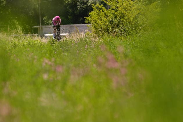 Sweden s Linus Larsson of EF Education - Aevolo during Stage 8 of the Giro Next Gen 2026 Individual Time Trial, from Villa Sant Angelo to L Aquila, Italy, Sunday, June 21, 2026.  Copyright: xFabioxFerrari LaPressex
