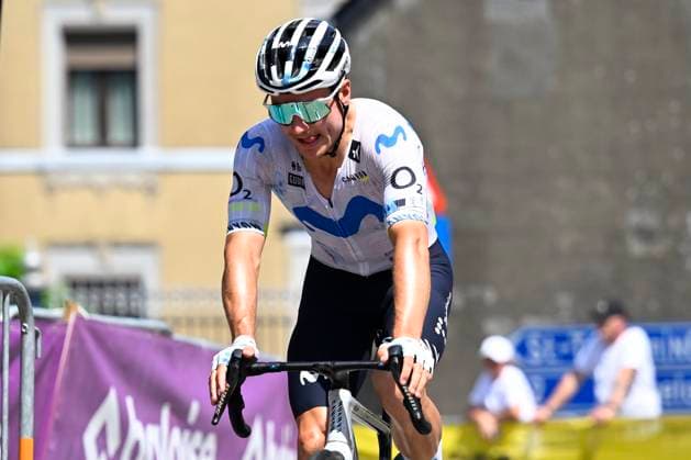 Baloise Belgium Tour 2026 Stage 5 HOEILAART, BELGIUM - JUNE 21 : Canal Carlos (ESP) of Movistar Team before the start of the race during stage 5 of the 95th edition of Baloise Tour of Belgium an UCI ProSeries 2.Pro cycling road race stage for Men Elite of 183.6 km with start in Gingelom and finish in Hoeilaart on June 21, 2026 in Hoeilaart, Belgium, 21 06 2026 ( Motordriver Stephan Boone - Hoeilaart Belgium  Copyright: xTomasxSiskx