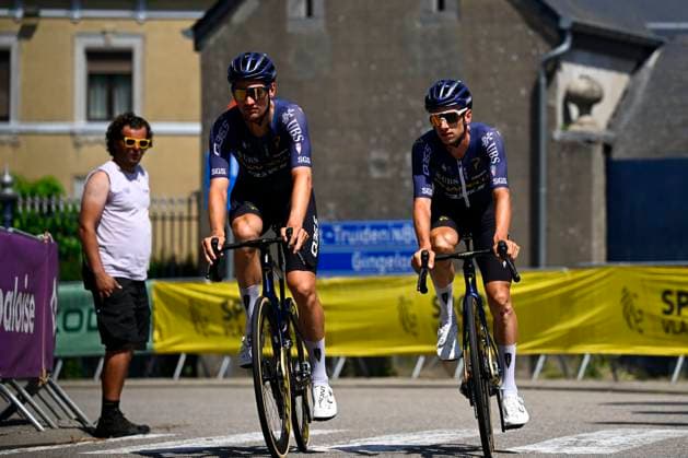Baloise Belgium Tour 2026 Stage 5 HOEILAART, BELGIUM - JUNE 21 : Hermans Quinten (BEL) of Pinarello Q36.5 Pro Cycling Team before the start of the race during stage 5 of the 95th edition of Baloise Tour of Belgium an UCI ProSeries 2.Pro cycling road race stage for Men Elite of 183.6 km with start in Gingelom and finish in Hoeilaart on June 21, 2026 in Hoeilaart, Belgium, 21 06 2026 ( Motordriver Stephan Boone - Hoeilaart Belgium  Copyright: xTomasxSiskx