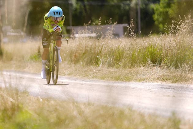 The race during Stage 8 of the Giro Next Gen 2026 Individual Time Trial, from Villa Sant Angelo to L Aquila, Italy, Sunday, June 21, 2026.  Copyright: xFabioxFerrari LaPressex