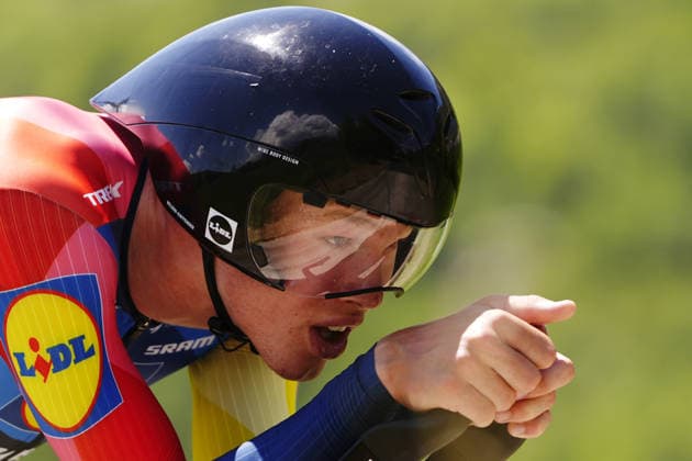 Great Britain s Sebastian Grindley of Lidl-Trek Future Racing during Stage 8 of the Giro Next Gen 2026 Individual Time Trial, from Villa Sant Angelo to L Aquila, Italy, Sunday, June 21, 2026.  Copyright: xFabioxFerrari LaPressex