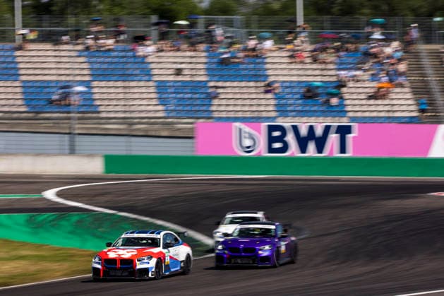 BMW M2 Cup, 1. + 2. Rennen DEKRA Lausitzring 2026 4 BMW M2 Racing, Hofor Racing by Bonk Motorsport: Ben Marquart, 21 BMW M2 Racing, FK Performance Motorsport: Tatu Siipola - picture by Gruppe C Photography Schipkau DEKRA Lausitzring Germany Copyright: xGruppexCxPhotographyx