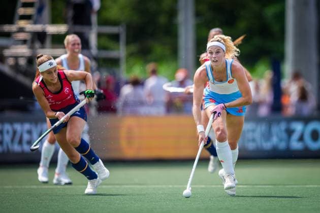 ROTTERDAM, 21-06-2026, HC Rotterdam, FIH Hockey Pro League Women, Season 2025-2026. Match between Netherlands and Spain (2nd match) , Picture shows Netherlands player Yibbi Jansen Netherlands - Spain (2nd match)  x204525998x Copyright: