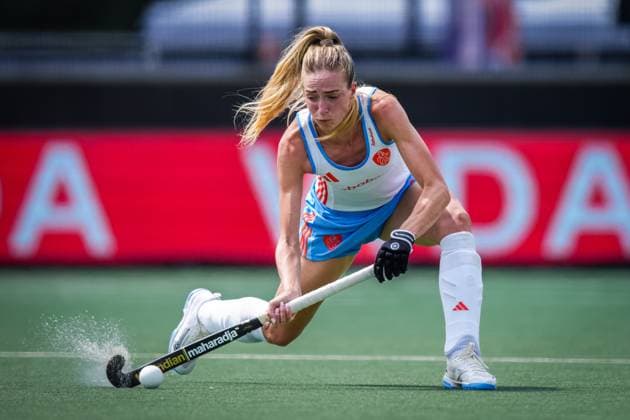 ROTTERDAM, 21-06-2026, HC Rotterdam, FIH Hockey Pro League Women, Season 2025-2026. Match between Netherlands and Spain (2nd match) , Picture shows Netherlands player Sanne Koolen Netherlands - Spain (2nd match)  x204526002x Copyright: